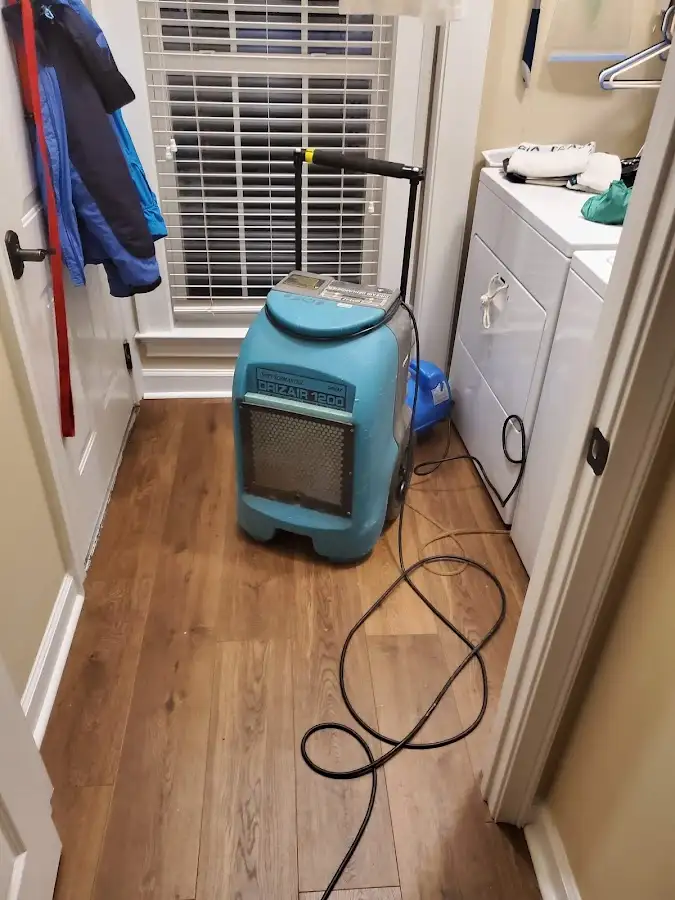 Commercial dehumidifier deployed for Flood Damage Cleanup in Waseca