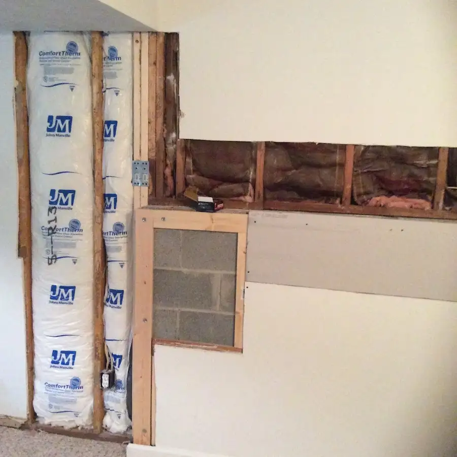 Wall insulation replacement during Contents Cleaning & Restoration in Waseca